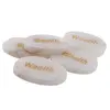 Cristal slefuit Cuart alb cu afirmatie gravata - Wealth, imagine 3