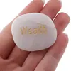 Cristal slefuit Cuart alb cu afirmatie gravata - Wealth, imagine 4