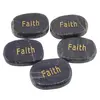 Cristal slefuit Iolith cu afirmatie gravata - Faith, imagine 2