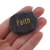 Cristal slefuit Iolith cu afirmatie gravata - Faith, imagine 4