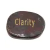 Cristal slefuit Jasp sangele dragonului cu afirmatie gravata -  Clarity
