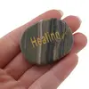 Cristal slefuit Jasp zebra verde cu afirmatie gravata -  Healing, imagine 4