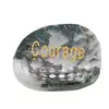 Cristal slefuit Mossagat cu afirmatie gravata -  Courage