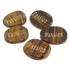Cristal slefuit Ochi de tigru cu afirmatie gravata - Passion, imagine 2