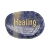 Cristal slefuit Sodalit cu afirmatie gravata - Healing