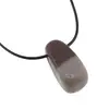 Pandantiv rulat cu gaura orizontala Shiva Lingam, imagine 2