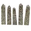 Turn / Obelisc cu patru fatete din Jasp dalmatian, 100-120g