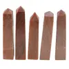 Turn / Obelisc cu patru fatete din Jasp rosu, 90-110g