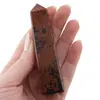 Turn / Obelisc cu patru fatete din Obsidian Mahon, 70-100g, imagine 3