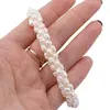Bratara handmade cu Perle de cultura albe, 5-6mm, imagine 3