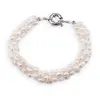 Bratara handmade cu Perle de cultura albe, 5-6mm