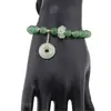 Bratara pe elastic cu Aventurin sfere 8mm si charm piatra Pi donut, imagine 2