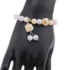 Bratara pe elastic cu Mix cuarturi sfere 8mm si charm Maneki Neko, imagine 2