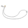 Colier Cristal de stanca discuri fatetate 4mm si Howlit cub fatetat 7-8mm