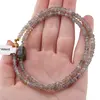 Colier Labradorit discuri fatetate 4mm si fatetat 14-16mm, imagine 4