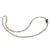 Colier Labradorit discuri fatetate 4mm si fatetat 14-16mm