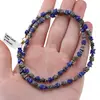 Colier Lapis Lazuli sfere si patratele 3-4mm cu Pirita patratele si sfera fatetata din Hematit auriu 6mm, imagine 4