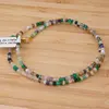 Colier Mix de cristale discuri fatetate 3-4mm si cub fatetat Onix verde 8mm, imagine 2
