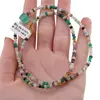 Colier Mix de cristale discuri fatetate 3-4mm si cub fatetat Onix verde 8mm, imagine 4