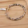 Colier Opal dendritic discuri fatetate 4mm si cub fatetat 8mm, imagine 2