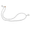 Colier Piatra Lunii alba discuri fatetate 4mm si pandantiv cub fatetat 8mm