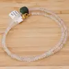 Colier Prasiolit discuri fatetate 3-4mm si Aventurin dark cub fatetat 10mm, imagine 2