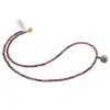 Colier Rodonit A+ discuri fatetate 3mm si pandantiv cub fatetat 8-9mm