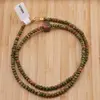 Colier Unakit discuri fatetate 4mm si cub fatetat 8mm, imagine 2