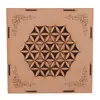 Cutie gravata cu Floarea Vietii si 7 chakre - 16,5cm