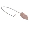 Pendul radiestezie din Cuart roz brut