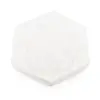 Selenit hexagonal gravat cu cele 7 chakre si SImbolul Om - 9cm