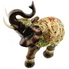 Statueta Feng Shui Elefant maro regal al prosperitatii cu trompa ridicata - 18cm x 22cm, imagine 3