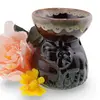 Vas aromaterapie din ceramica cu model Elefant - maro deschis, imagine 2