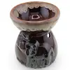 Vas aromaterapie din ceramica cu model Elefant - maro deschis