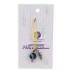 Accesoriu cu pietre semipretioase Agat albastru sfera 10mm si Labradorit 4mm