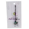 Accesoriu cu pietre semipretioase Agat albastru sfera 10mm si mix cristale 4mm