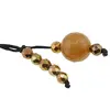 Accesoriu cu pietre semipretioase Agat maro sfera 10mm si Hematit auriu 4mm, imagine 2