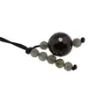 Accesoriu cu pietre semipretioase Agat maro sfera 10mm si Labradorit 4mm, imagine 2