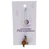 Accesoriu cu pietre semipretioase Agat maro sfera 10mm si mix cristale 4mm