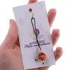 Accesoriu cu pietre semipretioase Agat portocaliu sfera 12mm si Cuart roz 4mm, imagine 3