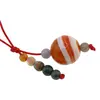 Accesoriu cu pietre semipretioase Agat portocaliu sfera 12mm si mix cristale 4mm, imagine 2