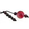 Accesoriu cu pietre semipretioase Agat roz sfera 12mm si Granat 4mm, imagine 2