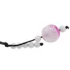 Accesoriu cu pietre semipretioase Agat roz sfera 12mm si Onix alb 4mm, imagine 2