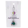 Accesoriu cu pietre semipretioase Agat verde sfera 10mm si mix cristale 4mm