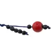 Accesoriu cu pietre semipretioase Coral rosu sfera 10mm si Goldstone albastru 4mm, imagine 2