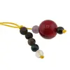 Accesoriu cu pietre semipretioase Coral rosu sfera 10mm si mix cristale 4mm, imagine 3