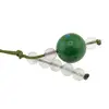 Accesoriu cu pietre semipretioase Crisocola sfera 10mm si Cristal de stanca 4mm, imagine 2
