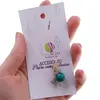 Accesoriu cu pietre semipretioase Crisocola sfera 10mm si Labradorit 4mm, imagine 3