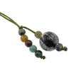 Accesoriu cu pietre semipretioase Cuart turmalinat sfera 10mm si mix cristale 4mm, imagine 2