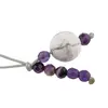 Accesoriu cu pietre semipretioase Howlit sfera 10mm si Agat mov 4mm, imagine 2